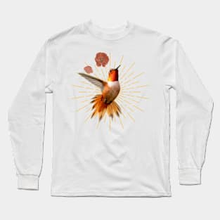 floral hummingbird Long Sleeve T-Shirt